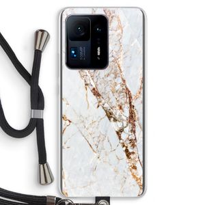 Goud marmer: Xiaomi Mi Mix 4 Transparant Hoesje met koord