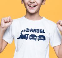 T-shirt Personaliseerbaar Trein met Naam