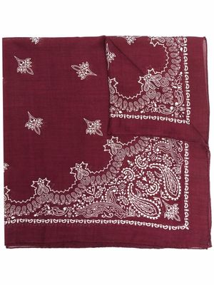 Destin foulard à imprimé cachemire - Rouge