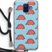 Dinosawrr: Samsung Galaxy A6 (2018) Transparant Hoesje met koord Dinosawrr: Samsung Galaxy A6 (2018) Transparant Hoesje met koord