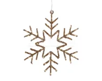 Kersthanger Sneeuwvlok 50 LED 38cm Goud