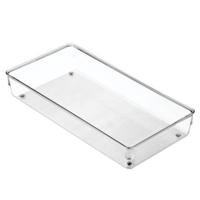 iDesign - Lade Organizer, 15.2 x 30.5 x 5.1 cm, Kunststof, Transparant