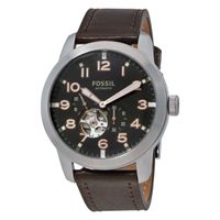 Horlogeband Fossil ME3118 Leder Bruin 22mm