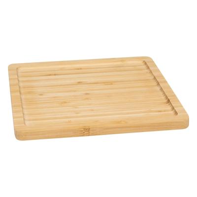 Serveerplankje voor hapjes/fingerfood? - 25 x 25 cm - bamboe hout - borrelplank - tapasplank