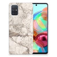 Samsung Galaxy A71 | TPU | Siliconen hoesje | Marmer Beige