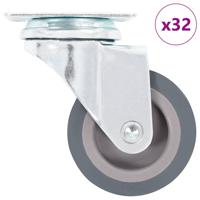 VidaXL 32 st zwenkwielen 50 mm