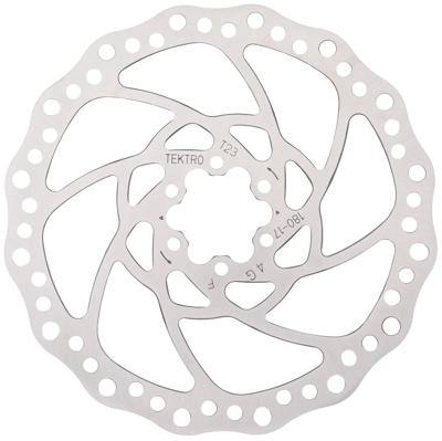 TEKTRO schijfrem rotor tr180-17 ø180/2.3mm, zilver