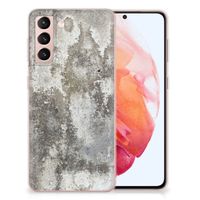 Samsung Galaxy S21 TPU Siliconen Hoesje Beton Print - thumbnail