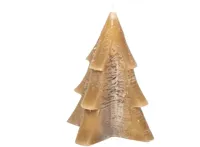 Home Society kaars kerstboom 9x12cm taupe 1 stuks