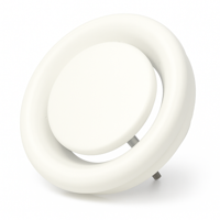 Zehnder afvoerventiel STC-1 Ø 100mm & Ø 125mm - Kunststof - Voor afvoer van lucht