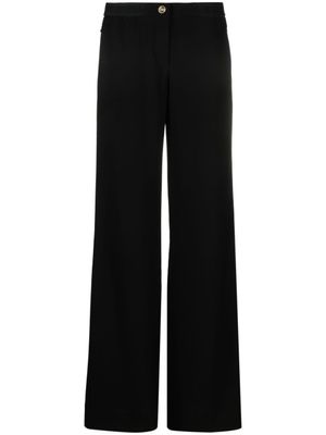 Versace Jeans Couture pantalon ample à détail de logo - Noir