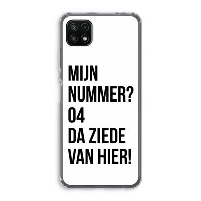 Da ziede van hier: Samsung Galaxy A22 5G Transparant Hoesje