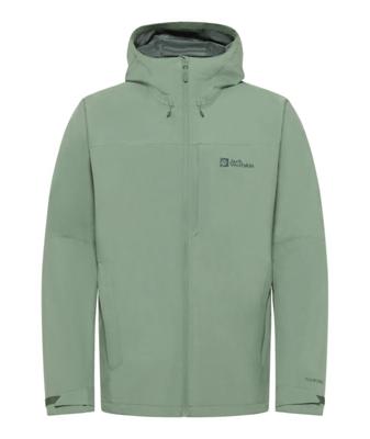 Jack wolfskin Tempest 2L Regenjas Heren Eucalyptus 2XL