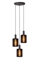 Lucide LAMBRES - Hanglamp - 3xE27 - Zwart Lucide LAMBRES - Hanglamp - 3xE27 - Zwart