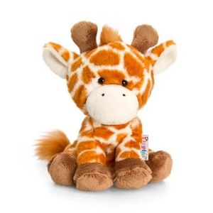 Keel Toys pluche giraffe knuffel oranje 14 cm   -