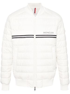 Moncler veste bomber Mounier matelassée - Blanc