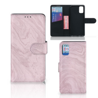 Samsung Galaxy A41 Bookcase Marble Pink - Origineel Cadeau Vriendin - thumbnail