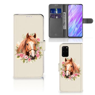Telefoonhoesje | Met pasjeshouder | voor Samsung Galaxy S20 Plus Paard