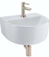 Saqu Side 1-pack Fontein met kraan Geborsteld Staal