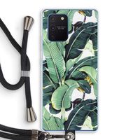 Bananenbladeren: Samsung Galaxy Note 10 Lite Transparant Hoesje met koord