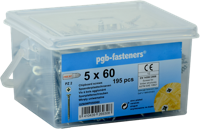 Pgb-Europe pgb-fasteners | spaanplaatschroefvzk ø 4x40 zn/emmer 455 | 455 st - gz60wp040040