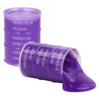 2x Potjes speelgoed/hobby slijm paars in olievat 5,5 x 8 cm 150 ml inhoud