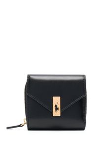 Polo Ralph Lauren portefeuille Polo ID en cuir compact - Noir