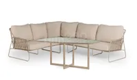 Tierra Outdoor Dining Loungeset Rivera Ophira Champagne