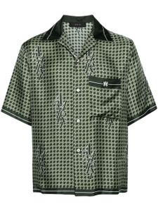 AMIRI short Staggered Houndstooth - Vert