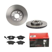 Remmenset, remschijf BREMBO, Remschijftype: Binnen geventileerd, Inbouwplaats: Vooras, u.a. für Seat, VW, Skoda, Audi - thumbnail