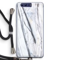Gestreepte marmer: Honor 9 Transparant Hoesje met koord
