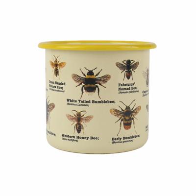 Gift Republic Bijen - Emaille Bloempot