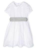 JESURUM BABY robe en lin à taille ceinturée - Blanc