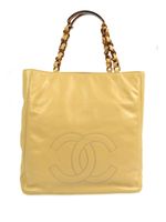 CHANEL Pre-Owned sac cabas à anses en chaîne (1998) - Jaune - thumbnail