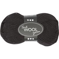 Creativ Company Sokkengaren, l: 200 m, zwart, 50 gr/ 1 bol
