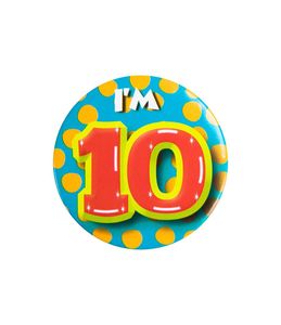 Button Klein 10 Jaar