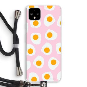 Dancing eggs: Pixel 4 XL Transparant Hoesje met koord