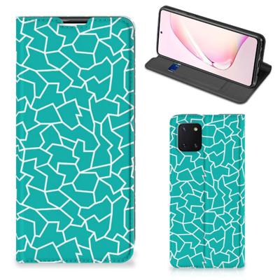 Samsung Galaxy Note 10 Lite | Bookcase | Cracks Blue