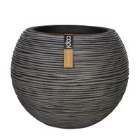Vaas bol rib NL 40x32 antraciet - Capi europe Vaas bol rib NL 40x32 antraciet - Capi europe