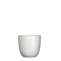 Bloempot Pot rond es/12 tusca 13 x 13.5 cm wit Mica - Mica decorations