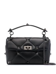 Valentino Garavani sac à main Roman Stud en cuir - Noir