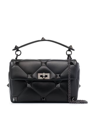 Valentino Garavani sac à main Roman Stud en cuir - Noir