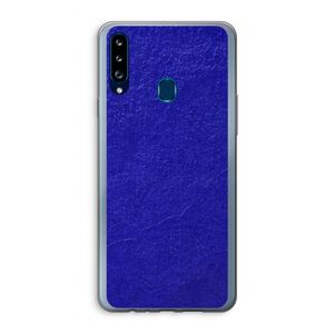 Majorelle Blue: Samsung Galaxy A20s Transparant Hoesje