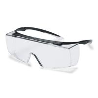 uvex super f OTG 9169585 Veiligheidsbril Incl. UV-bescherming Zwart, Wit