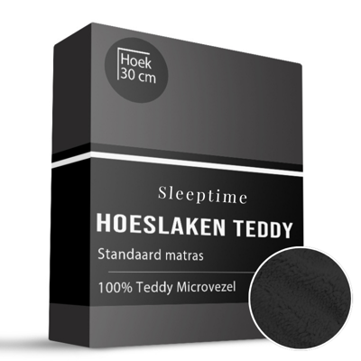 Hoeslaken - Teddy - 90x200 cm - Keuze Uit Meerdere Kleuren - Sleeptime - Dekbed-Discounter.nl