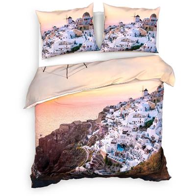 Dekbedovertrek Bamboe-Katoen - Parker - Lits-Jumeaux XL (260x200 Cm) - Meerkleurig Katoen Bamboe - Landschap - Heckett Lane - Dekbed-Discounter.nl