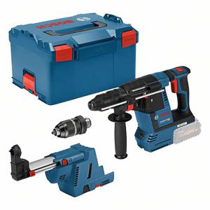 Bosch Professional GBH 18V-26F + GDE SDS-Plus-Accu-boorhamer 18 V Li-ion Zonder accu, Zonder lader, Incl. koffer