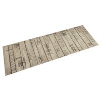 VidaXL Keukenmat wasbaar hekprint 60x180 cm fluweel