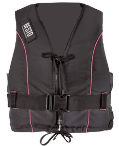 Besto Dinghy Zipper 50N zwemvest - Zwart/Roze XS