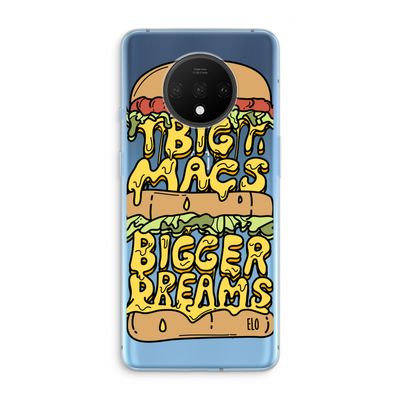 Big Macs Bigger Dreams: OnePlus 7T Transparant Hoesje